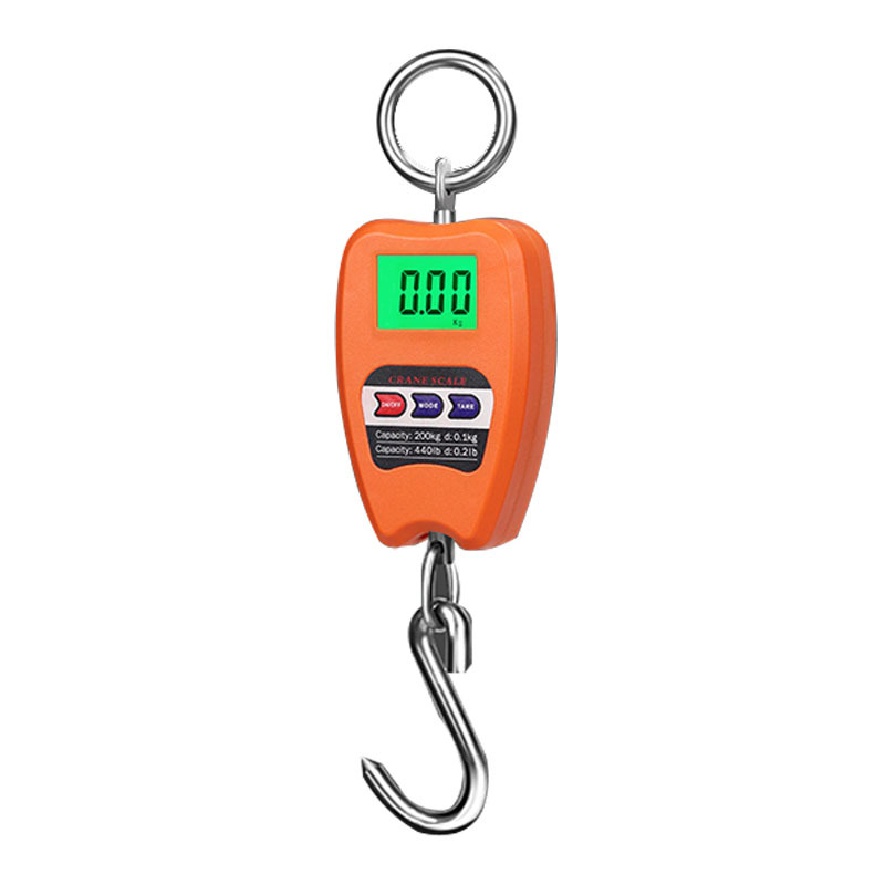 Elektroninės pakabinamos svarstyklės, 200 kg talpa, LED ekranas, universalus naudojimas.