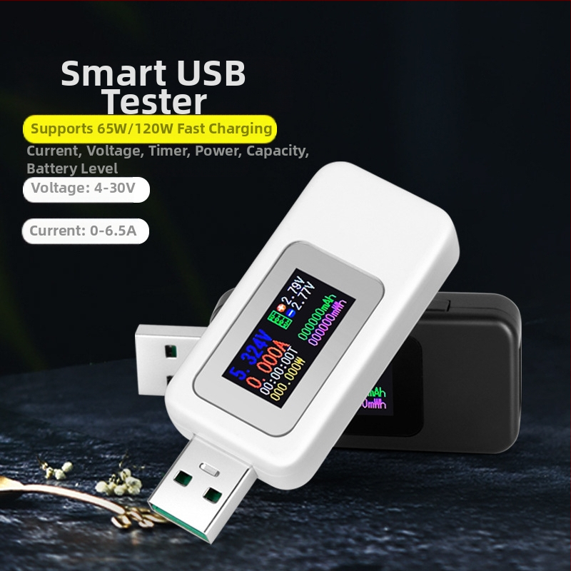 Koves KWS-MX18 USB μετρητής δοκιμών με βολτόμετρο και αμπερόμετρο, ανιχνευτής φορτιστή, ακρίβεια τάσης 1%