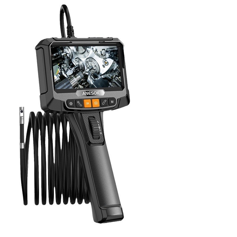 Ručni industrijski endoskop za inspekciju cijevi s 360° okretom, HD slika, IP67 vodootporan, IPS zaslon