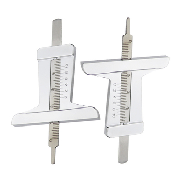 Automobilio padangų protekto gylio matuoklis su vernier kalibru, 0–50 mm, nerūdijantis plienas