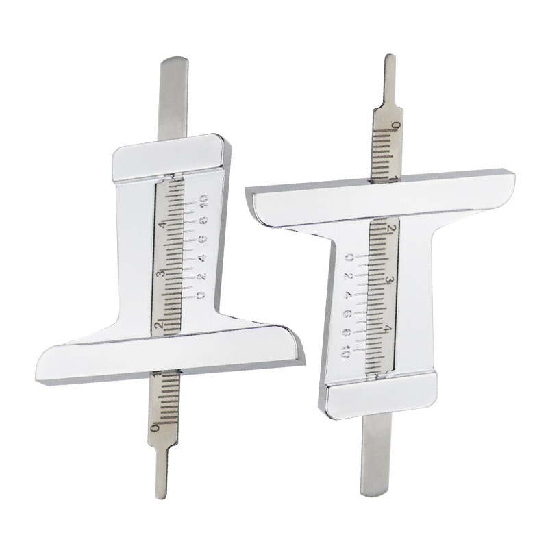 Automobilio padangų protekto gylio matuoklis su vernier kalibru, 0–50 mm, nerūdijantis plienas