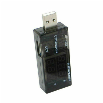 Портативен USB измервател на ток и напрежение (модел Kws-10va, обхват 0-3, точност 1%, захранване 5V)