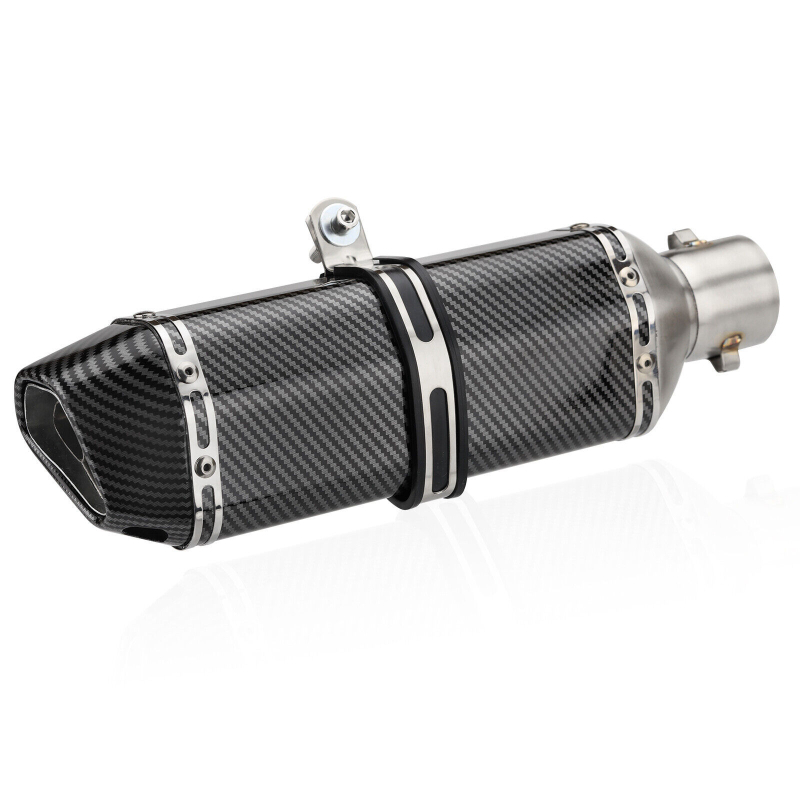 CHMOTOR CH076 módosított kipufogócső, rozsdamentes acél, 51 mm univerzális kompatibilitás