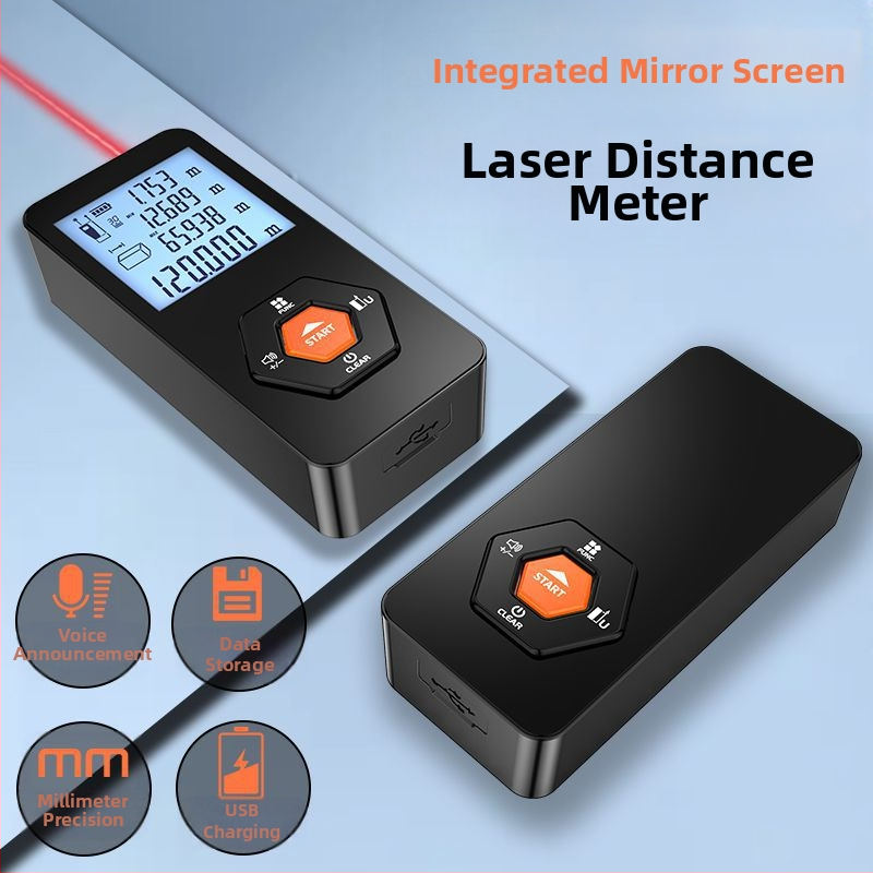Ips лазерен далекомер, ръчен инфрачервен електронен линейник за измерване на разстояние
