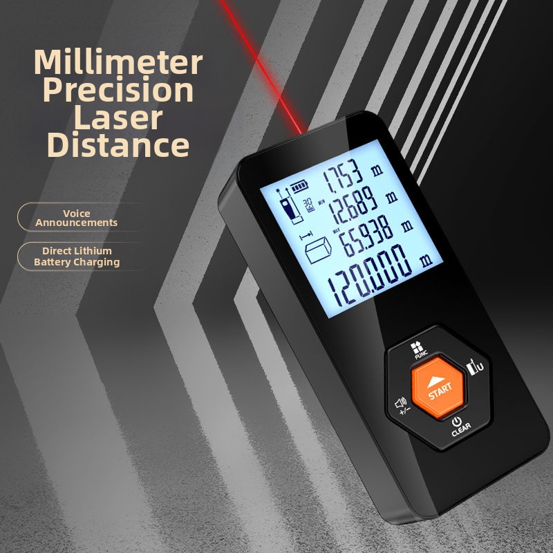 Ips лазерен далекомер, ръчен инфрачервен електронен линейник за измерване на разстояние