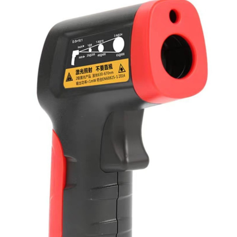 Χειροκίνητο υπέρυθρο θερμόμετρο με λέιζερ UT300A/UT300C, ανάλυση 0.1°C, εύρος -32 έως 1050°C, ακρίβεια ±1.8°C, χρόνος απόκρισης 500 ms