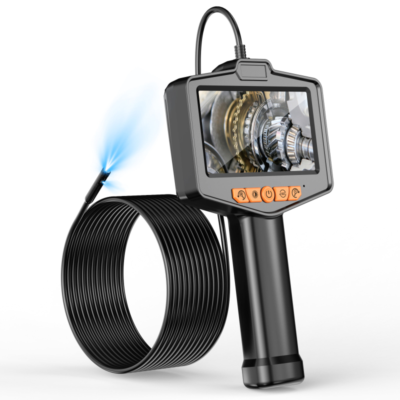 Φορητό βιομηχανικό ενδοσκόπιο με οθόνη HD 4,3 ιντσών και φακό 8 mm (IP67 • 1080p • 2000mAh • 3–4 ώρες)
