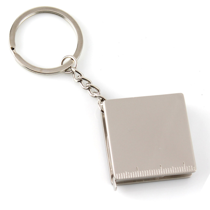 Ключодържател с разгъваща се измервателна лента, цинкова сплав, модерен арт стил, индивидуално опакован