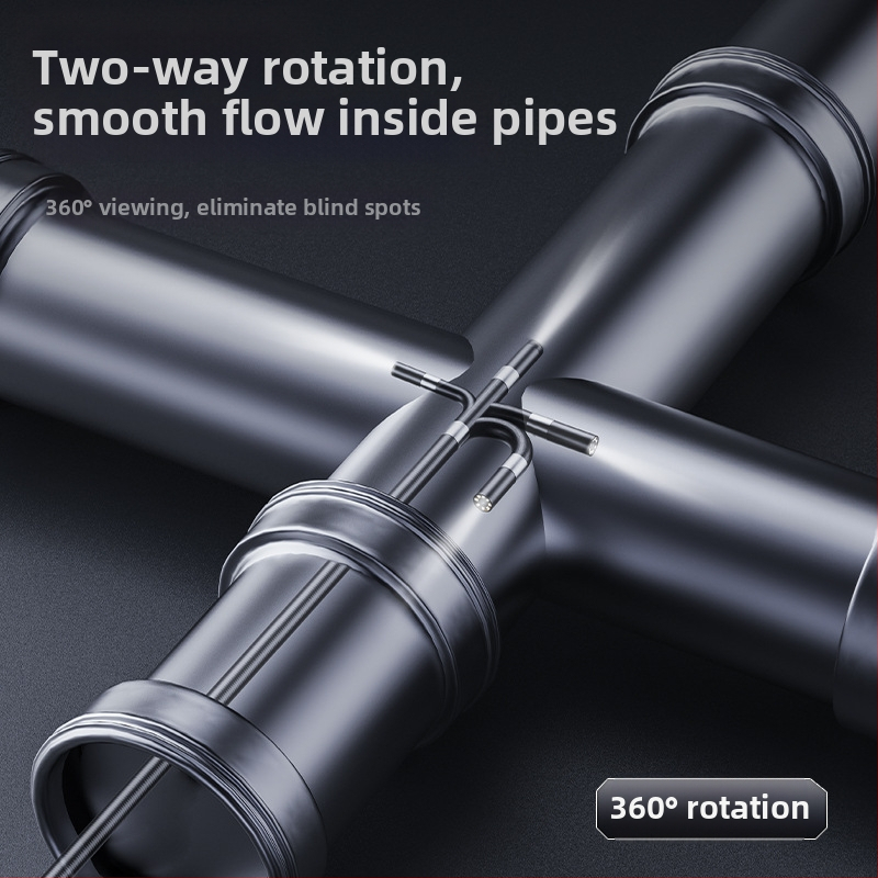 Ръчен бороскоп с 360° въртене за индустриална употреба — 7.9 mm сонда, 1000 mm работна дължина, IP67 водоустойчив, 2 MP