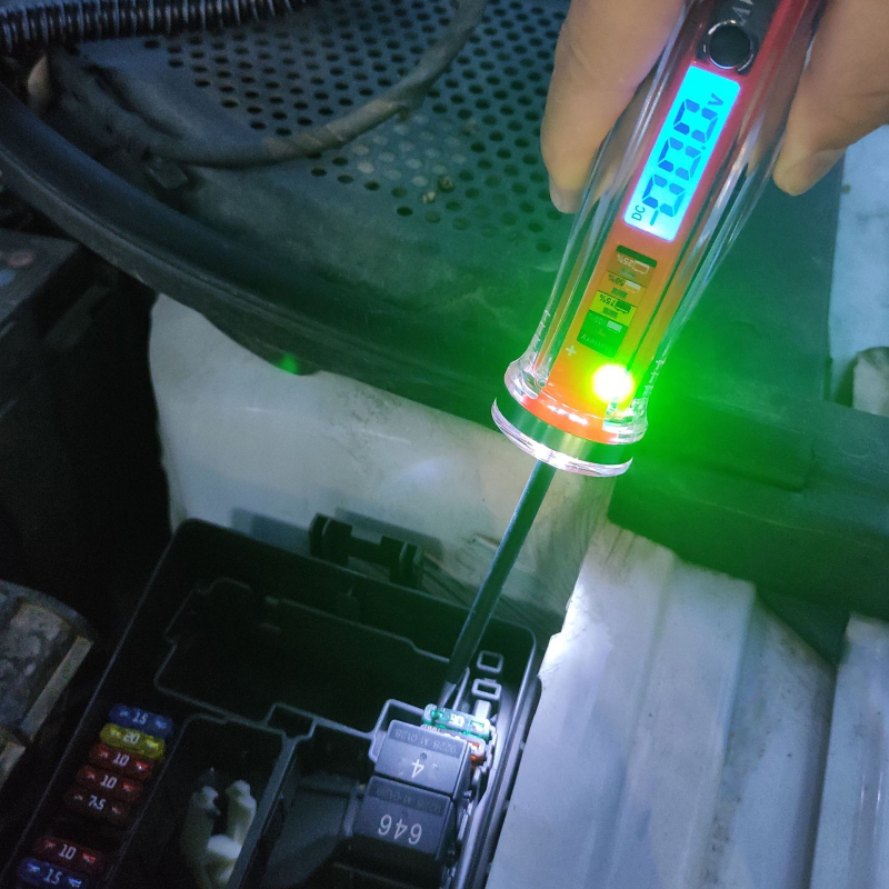 NS-822 tester napona s LCD zaslonom za automobile, alat za električne provjere auta, s zvučnim i svjetlosnim indikatorom