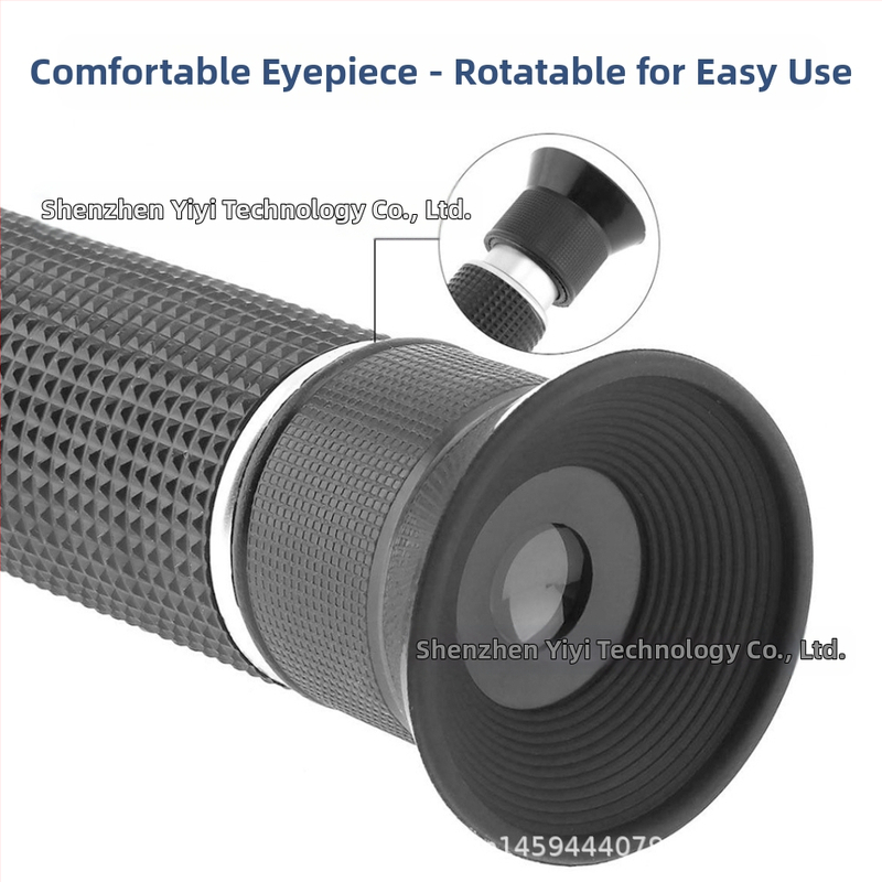 ATC 0-80% рефрактометър – преносим ръчен измервател на концентрация, модел THE01504B, точност 0.2, резолюция 1