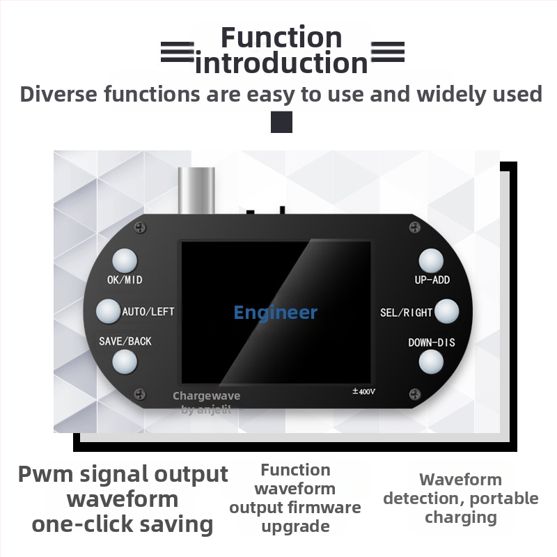 Antilel 01 цифров осцилоскоп, 1 канал, широчина на честотната лента 1, скорост на пробите 2.5