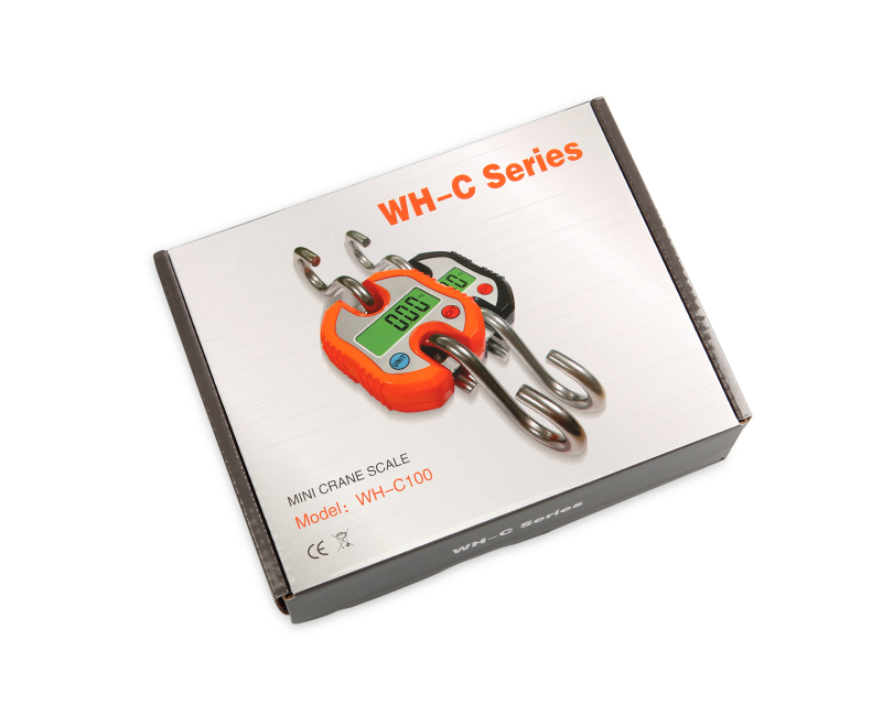 WH-C300 Nešiojamas skaitmeninis krašto svarstyklė su kabliu gyvuliams, 300 kg