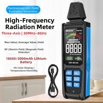MESTEK EMF02R Електромагнитен детектор за високочестотни полета, домашна употреба, тегло 0,2 кг