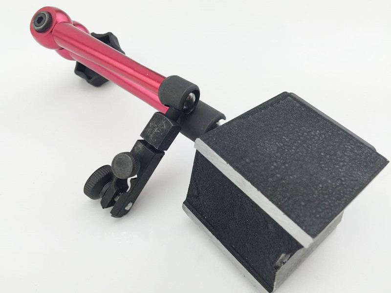 360° apsisukiamas indikatoriaus stovas, universalus matavimo priemonių laikiklis, magnetinis pagrindas