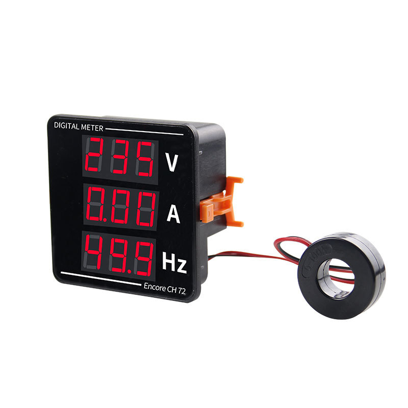 Taiye CH-72 ψηφιακό όργανο μέτρησης για AC τάση, ρεύμα και συχνότητα με LED οθόνη (50–500 V, 1–120 A, 50–63 Hz)