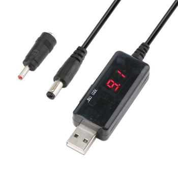 Guangxingtong USB към DC Boost кабел, регулируем изход 5V–12V, за рутери и оптични модеми, OEM