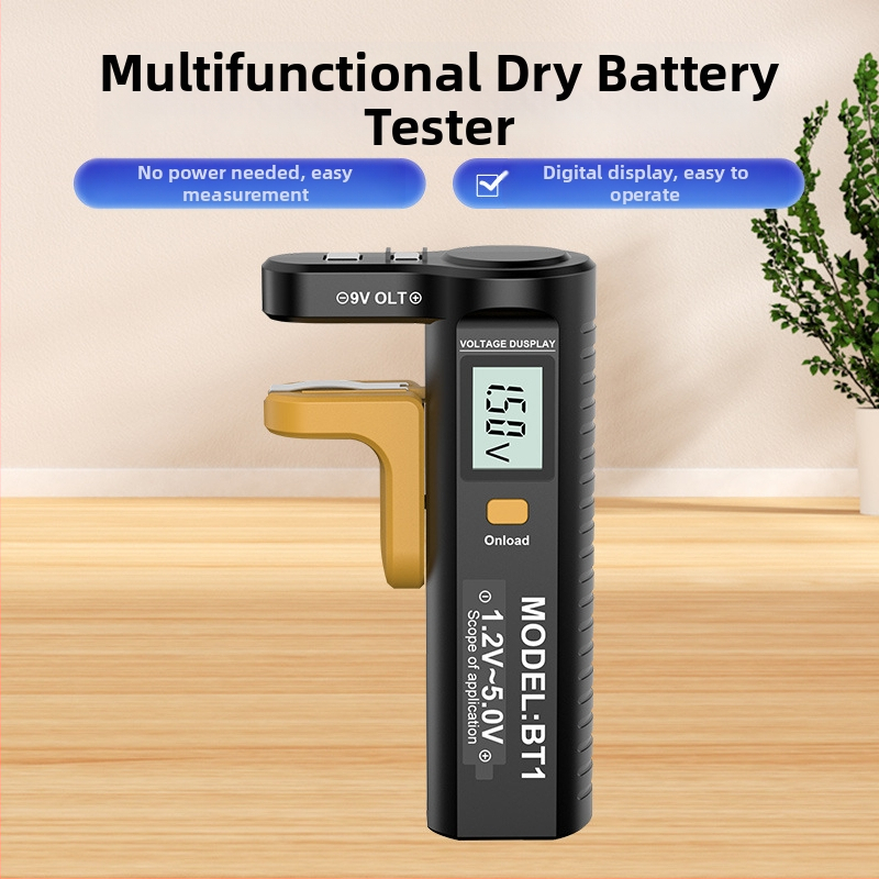DT169 Μετρητής Τάσης Ψηφιακής Οθόνης για Ξηρές Μπαταρίες, εύρος 1.2–5.0 V, Μάρκα Far-created