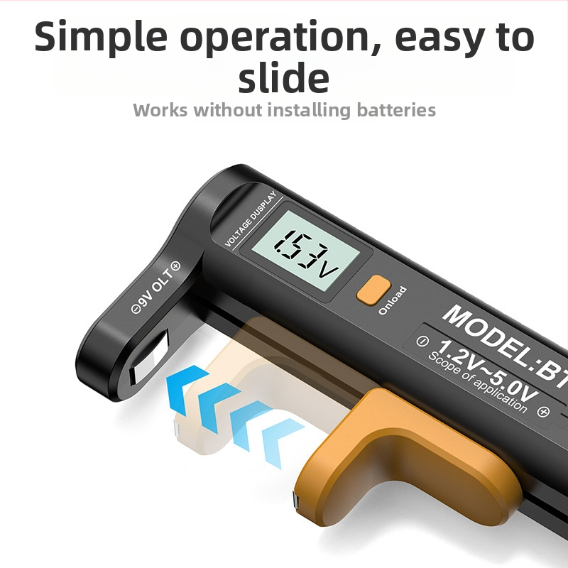 DT169 Дигитален тестер за напрежение на сухи батерии, диапазон 1.2–5.0 V, марка Far-created