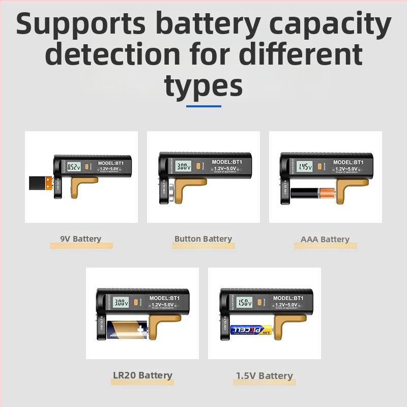 DT169 Дигитален тестер за напрежение на сухи батерии, диапазон 1.2–5.0 V, марка Far-created