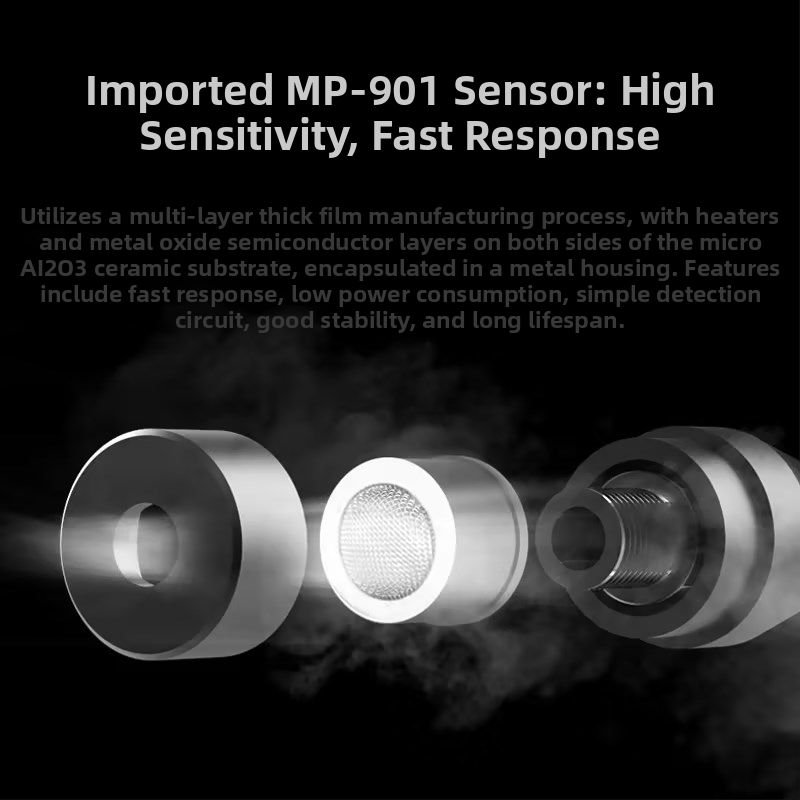 Детектор за халогенни газове SW-743A от Deep Dawei за откриване на течове на фреон, захранване 1.5V AAA×2