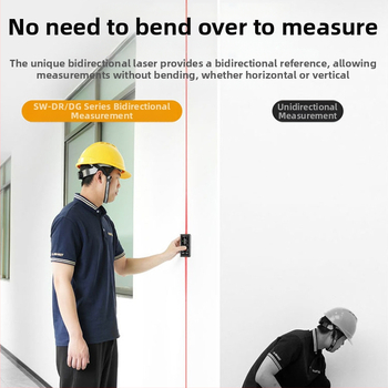Διπλής κατεύθυνσης λέιζερ μετρητής απόστασης με υπέρυθρο ηλεκτρονικό μέτρο, εμβέλεια 200 m, μαγνητικό πίσω μέρος, μπαταρία λιθίου