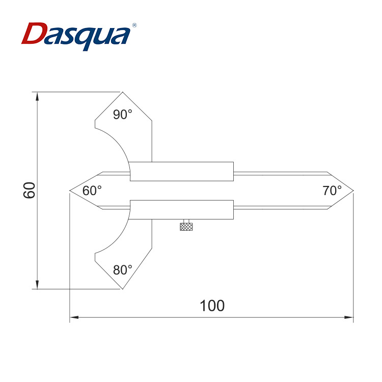 Dasqua заваръчен калибър от неръждаема стомана - диапазон 111 мм, точност 0.1 мм
