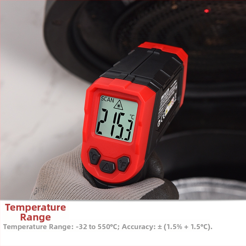 TA600A+ инфрачервен термометър, четирицифрен дисплей, време за реакция <500 с, батерия 2× AAA