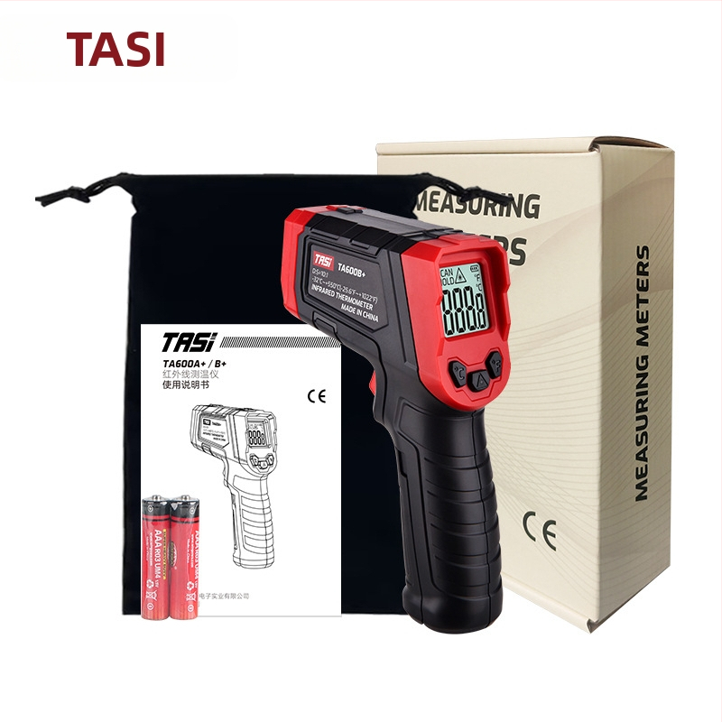 TA600A+ инфрачервен термометър, четирицифрен дисплей, време за реакция <500 с, батерия 2× AAA