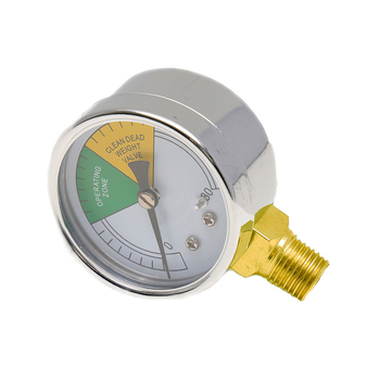 Y50 nyomásmérő, 0–30 psi mérési tartomány, menetes csatlakozás, pontosság ±1,6%