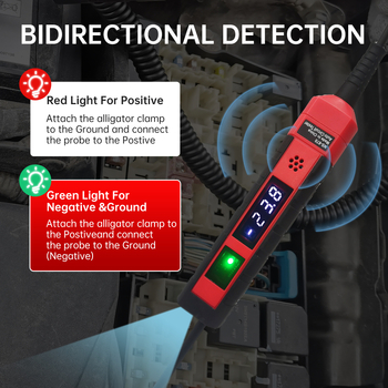 NS-870 ψηφιακός μετρητής τάσης αυτοκινήτου με LCD οθόνη, DC 4-75V