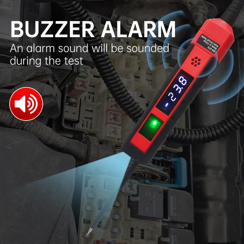 NS-870 ψηφιακός μετρητής τάσης αυτοκινήτου με LCD οθόνη, DC 4-75V