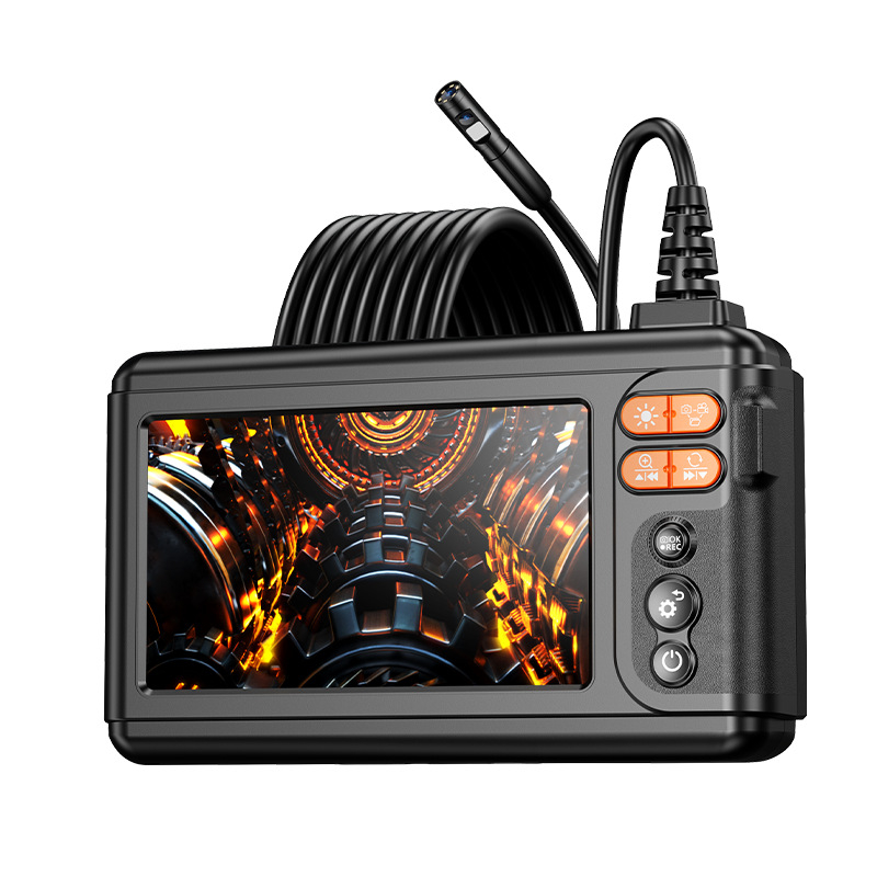 Industrijski endoskop s dvostrukim lećama, promjer sonde 8,0 mm, radna duljina 5 m, IP67 vodootpornost, LED rasvjeta, HD IPS zaslon