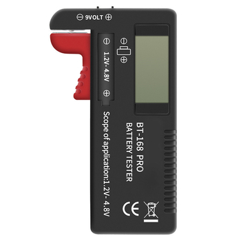 BT168D PRO Nešiojamas baterijų testeris 18650 ląstelėms su įtampos matavimu