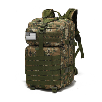 Тактическа камуфлажна раница за планински походи и каране на велосипед с мрежест джоб, модел Military bag, произход: Jinhua, Zhejiang; марка: Other