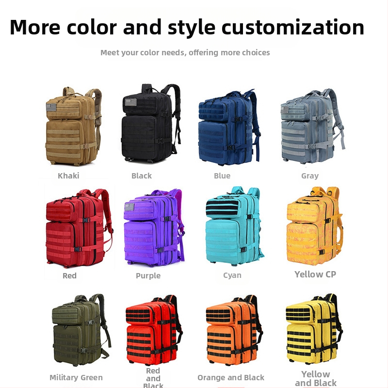 Тактическа камуфлажна раница за планински походи и каране на велосипед с мрежест джоб, модел Military bag, произход: Jinhua, Zhejiang; марка: Other