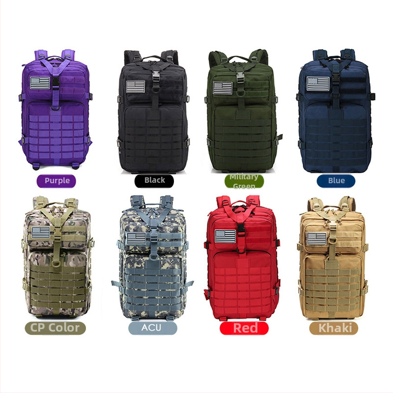 Тактическа камуфлажна раница за планински походи и каране на велосипед с мрежест джоб, модел Military bag, произход: Jinhua, Zhejiang; марка: Other