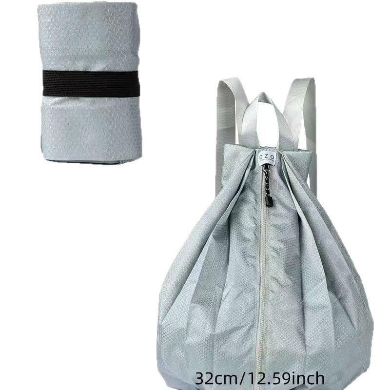 Unisex nylon vízálló hátizsák utazáshoz, kapacitás 20–35 L, 14 hüvelykes laptophoz illeszkedik, PU bélés, görbe vállpántok, geometriai mintázat