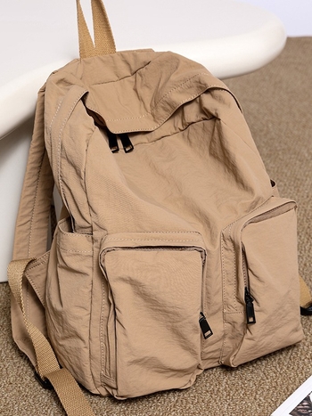 Αδιάβροχο σακίδιο από νάιλον με διπλές θήκες – ελαφρύ, κατάλληλο για ταξίδια αναψυχής, χωράει φορητό υπολογιστή 8 ιντσών