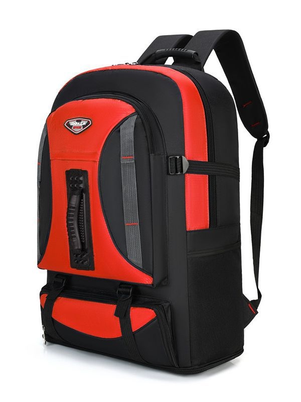 Pārgājienu mugursoma, neilona materiāls, elpojoša, izplešama, unisex, liela kapacitāte