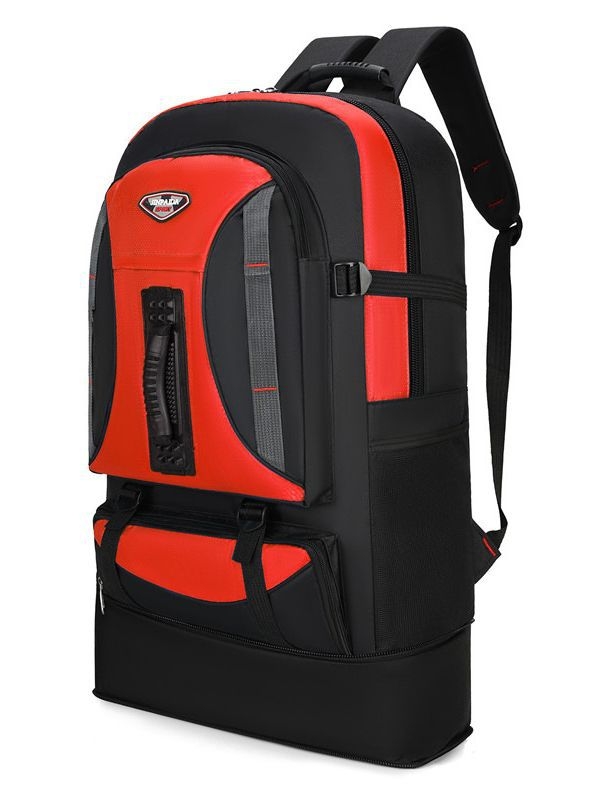 Pārgājienu mugursoma, neilona materiāls, elpojoša, izplešama, unisex, liela kapacitāte