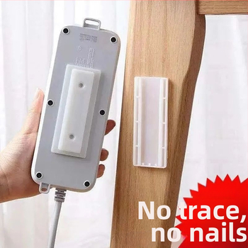 Öntapadós falra szerelhető aljzat tartó, lyukasztás nélkül, műanyag, japán stílus