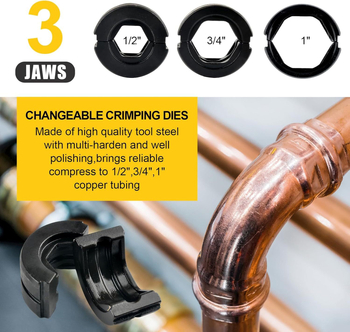 Aikool Хидравличен инструмент за кримпване на медни тръби, четков мотор, миниатюрен мотор, напрежение под 36V