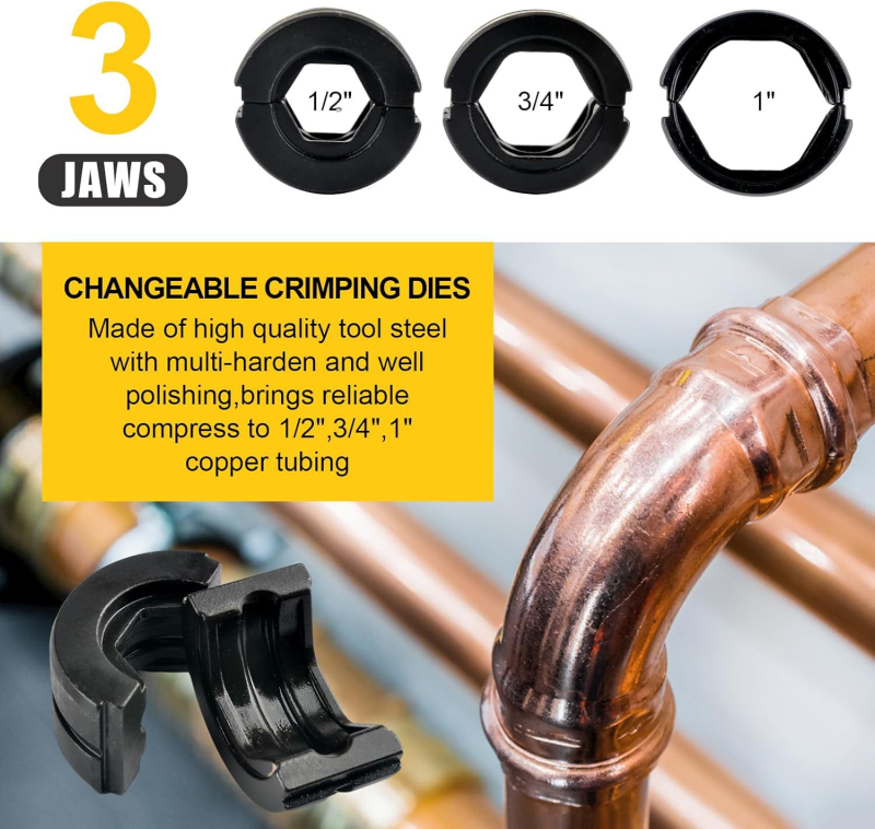 Aikool Хидравличен инструмент за кримпване на медни тръби, четков мотор, миниатюрен мотор, напрежение под 36V