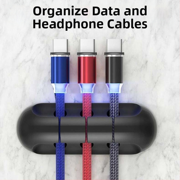 Asztali kábel rendező - öntapadó, PP anyag, kreatív stílus (Megjelenés éve: 2020; Tárolási helyszínek: asztal, hálószoba, nappali)