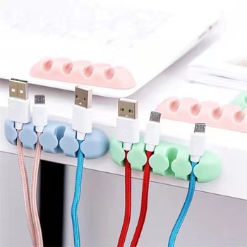 Asztali kábel rendező - öntapadó, PP anyag, kreatív stílus (Megjelenés éve: 2020; Tárolási helyszínek: asztal, hálószoba, nappali)