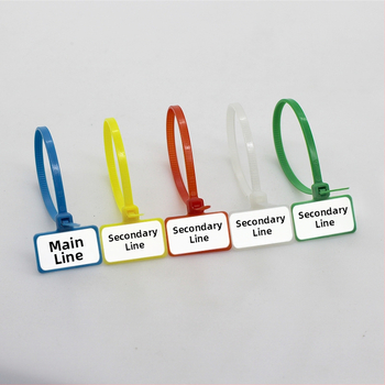 Nailona vadāšanas siksna ar etiķetes tipu aizvēršanu, divpusēja etiķete, PA66, CHCC