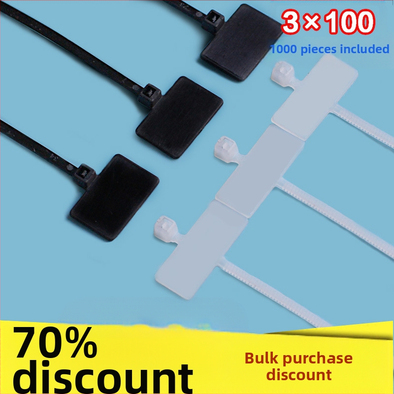 Nailona vadāšanas siksna ar etiķetes tipu aizvēršanu, divpusēja etiķete, PA66, CHCC