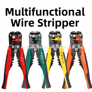 Pet u jedan: automatske klešta za skidanje izolacije kabela s bakrenim jezgrom, plosnaste čeljusti, 0.2-6 mm², duljina hvata 170 mm, težina 380 g, ručke PP+TPR