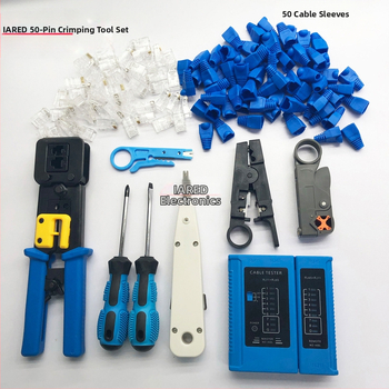 ARED-brand σετ εργαλείων δικτύου με πένσες crimping για οπές, 11 τεμάχια, υψηλής ποιότητας χάλυβας, για οικιακή χρήση